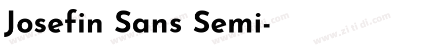 Josefin Sans Semi字体转换